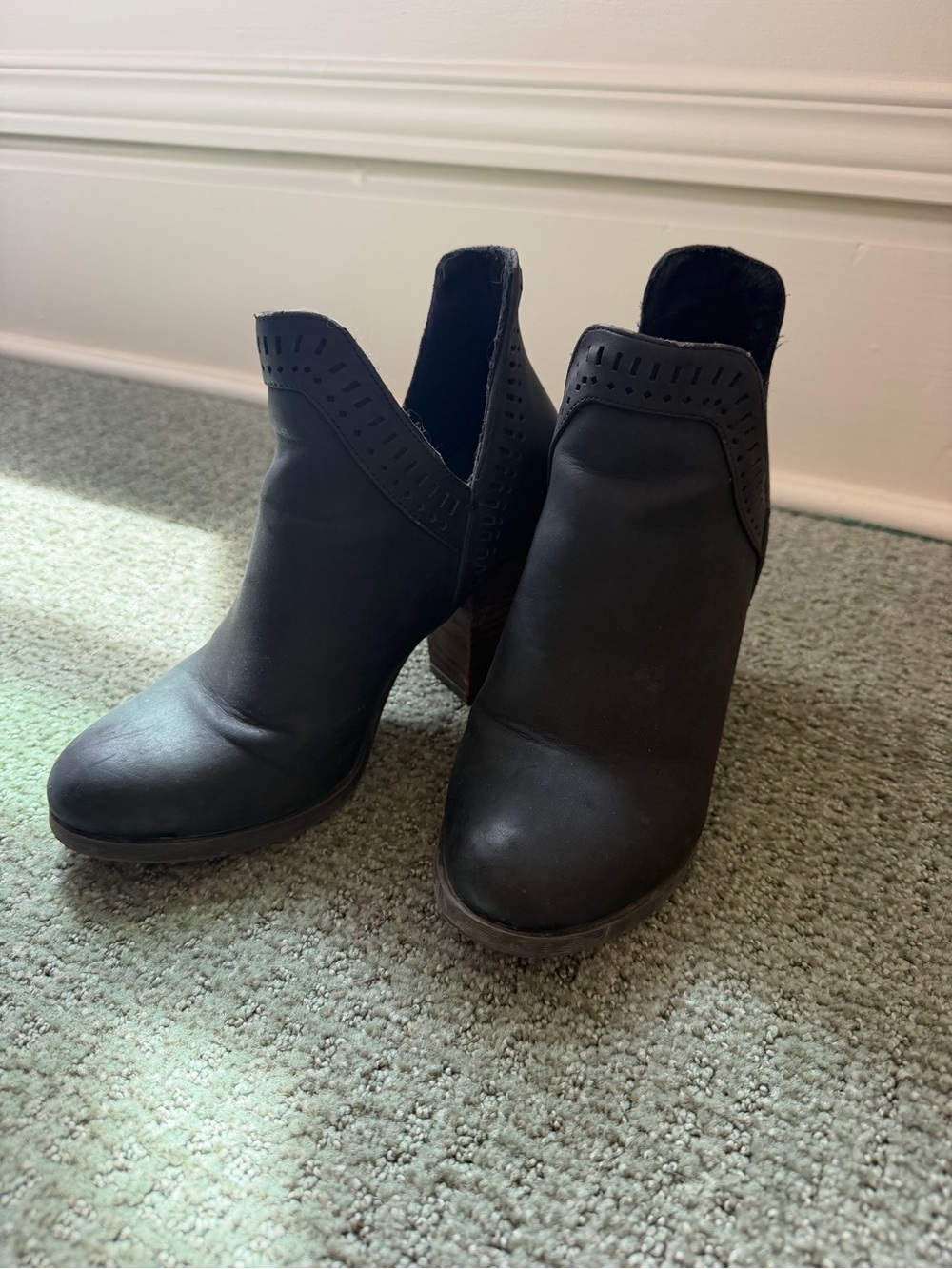 Call It Spring Black Cutout Ankle Booties